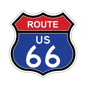 米国ルート 66 ステッカー デカール 歴史的ルート 米国ハイウェイ 66