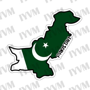 Pakistan Flagge Aufkleber (100mm) - Wetterfestes Vinyl Für Auto & Motorrad