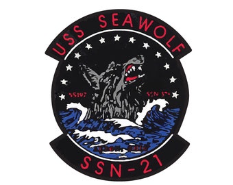 Vinylsticker USS Seawolf SSN-21 onderzeeër - auto, laptopsticker