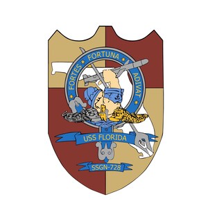 USS Florida SSGN-728 Badge Aufkleber Aufkleber Ohio-Klasse Lenkflugkörper U-Boot Autoaufkleber Autoaufkleber für Auto-Emblem