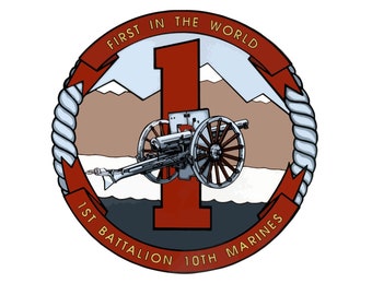 US Marine Corps Badge Sticker Decal 1st Battalion 10th Marines Nightmare Auto Sticker Bumper Sticker voor Auto Embleem