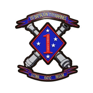 US Marine Corps Badge Sticker Decal 1st Battalion 11th Marines Cobra Auto Sticker Bumper Sticker voor Auto Embleem