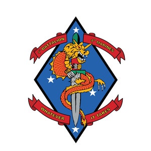 Pegatinas adhesivas para insignia del Cuerpo de Marines de EE. UU., 1er Batallón, 4.º Marines, pegatina para parachoques de coche de los Marines de China, emblema de coche