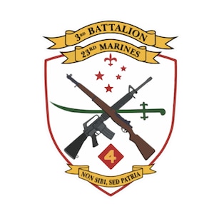 Aufkleber für US Marine Corps Abzeichen 3rd Battalion 23rd Marines Lone Wolves Autoaufkleber Autoaufkleber für Auto Aufkleber