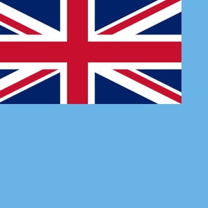 Fiji Flag Sticker Decal / Republic of Fiji / Rerevaka na Kalou ka Doka na Tui / Suva / Fijian