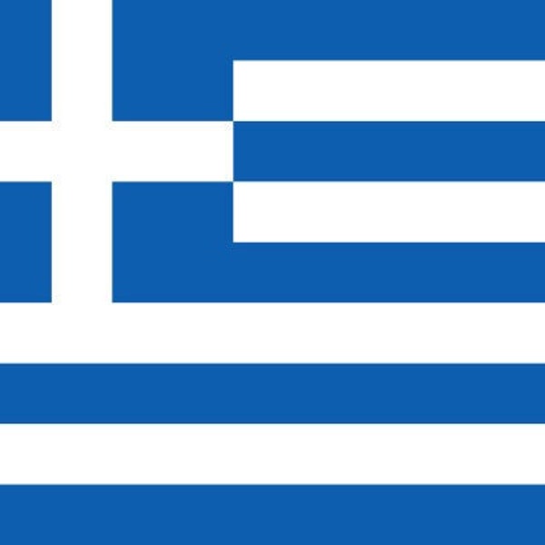 Greece Flag Sticker Decal / Hellenic Republic / Ελληνική Δημοκρατία / Ελευθερία ή Θάνατος Elefthería í Thánatos / Athens