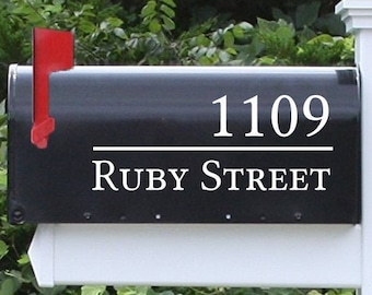 Mailbox Numbers Sticker Decal Street Address Street Numbers