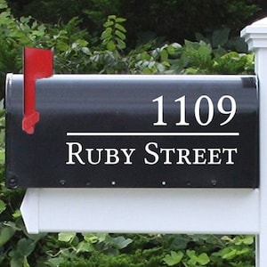 Mailbox Numbers Sticker Decal Street Address Street Numbers