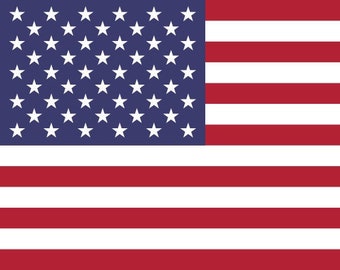 USA Flag Iron On Heat Transfer Vinyl HTV / United States of America / In God We Trust / Washington DC / American