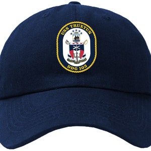 USS Truxtun DDG-103 Badge Baseball Cap Hat Hook & Loop Closure Arleigh Burke Class Destroyer