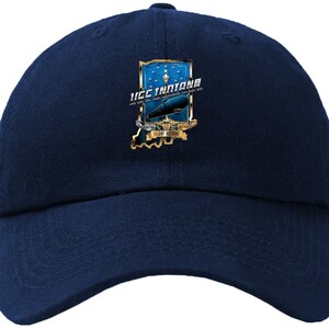 USS Indiana SSN-789 Badge Baseball Cap Hat Hook & Loop Closure Virginia Class Attack submarine