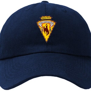 USS Cheyenne SSN-773 Badge Baseball Cap Hat Hook & Loop Closure Los Angeles Class Attack submarine