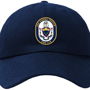 USS Daniel Inouye DDG-118 Badge Baseball Cap Hat Hook & Loop Closure Arleigh Burke Class Destroyer