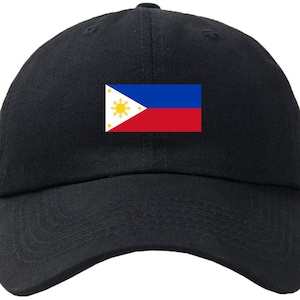 Bandera de Filipinas Gorra de béisbol Sombrero Cierre de gancho y bucle / República de Filipinas / República de Pilipinas / Manila / Filipino