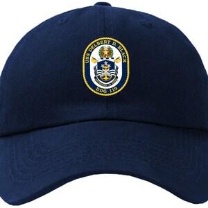 USS Delbert D. Black DDG-119 Badge Baseball Cap Hat Hook & Loop Closure Arleigh Burke Class Destroyer