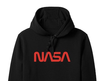 Sudadera con capucha de la NASA Personalízala con tu nombre Sudadera con capucha personalizada Logotipo del gusano de la NASA