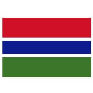 The Gambia Flag Sticker Decal