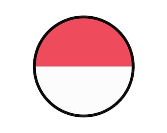 ヴィンテージ 1950 年代スタイル ジャワ インドネシア 国旗 レトロ