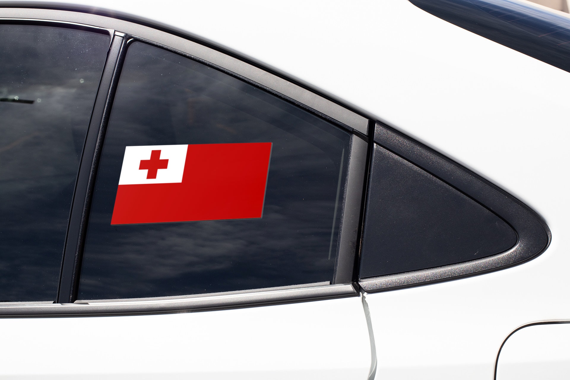 Tonga Flag Sticker Decal - Etsy