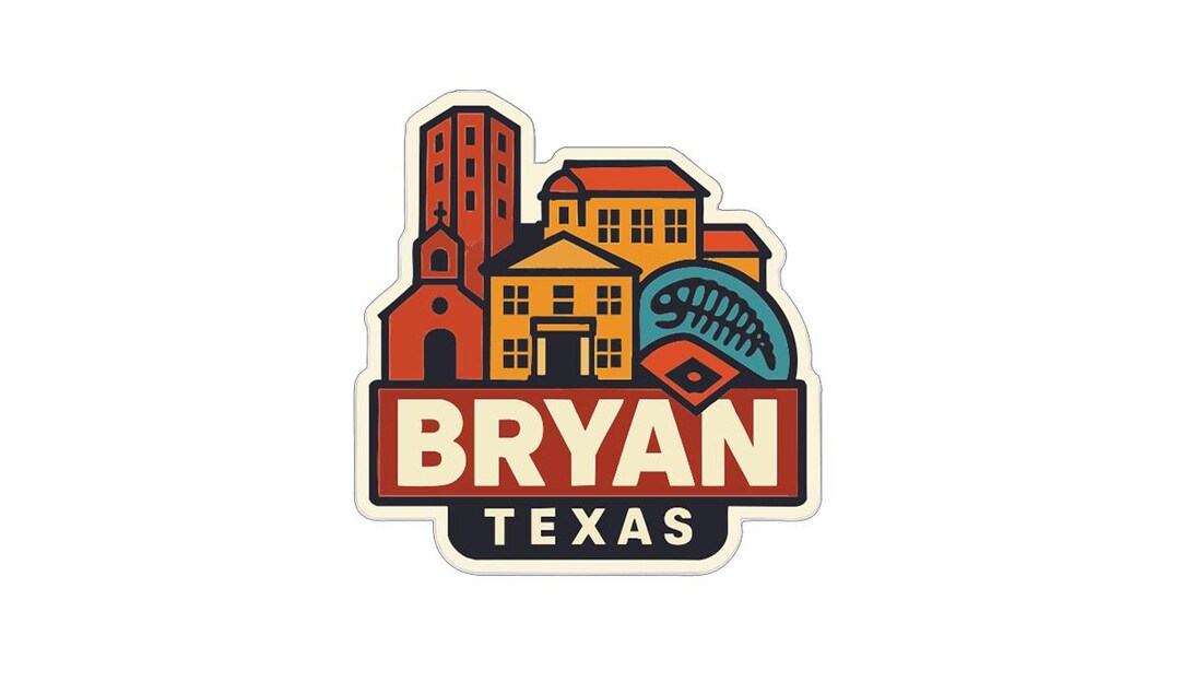 Bryan Texas Sticker Decal Vinyl Die-cut City Skyline Landmark Design - Etsy