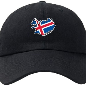 Drapeau de l'Islande, casquette de baseball, chapeau, fermeture auto-agrippante