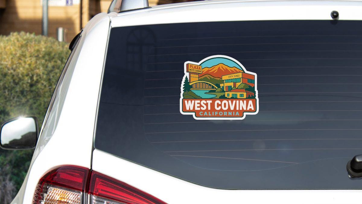 Autocollant Vinylique Découpé Waikiki - Skyline Et Monuments - Neuf