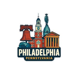 Philadelphia Union Round Die-Cut Decal / Sticker – Vinyl, Made In USA