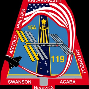 NASA STS-119 missie patch sticker sticker ontdekking NASA Space Shuttle missie