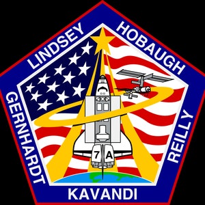NASA STS-104 missie patch sticker sticker Atlantis NASA Space Shuttle missie