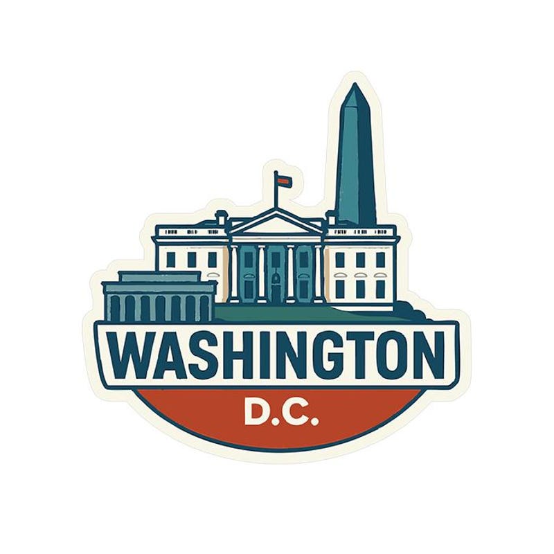 Washington Dc Stickers - Etsy