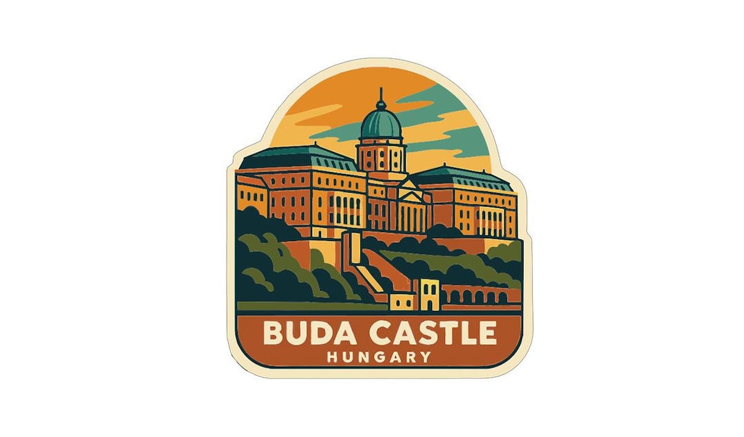 Buda Castle Hungary Sticker Decal Vinyl Die-cut Symbolic Landmark ...