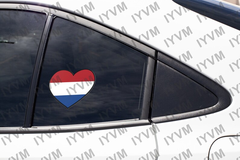 Netherlands Flag Heart Sticker Decal / Holland / Nederland / Je ...