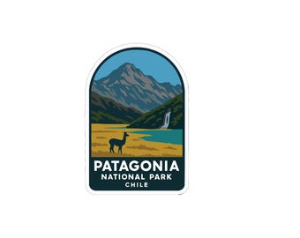 Patagonien Chile National Park Aufkleber Vinyl Die-Cut World National Parks Series Design