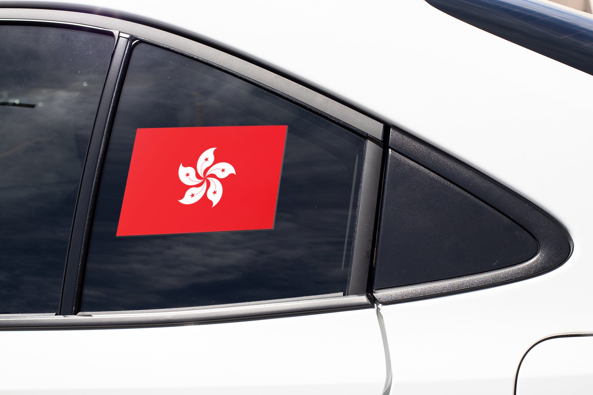 Hong Kong Flag Sticker Decal - Etsy