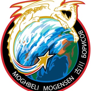 NASA SpaceX Crew-7 missie patch sticker sticker NASA commerciële bemanningsvlucht