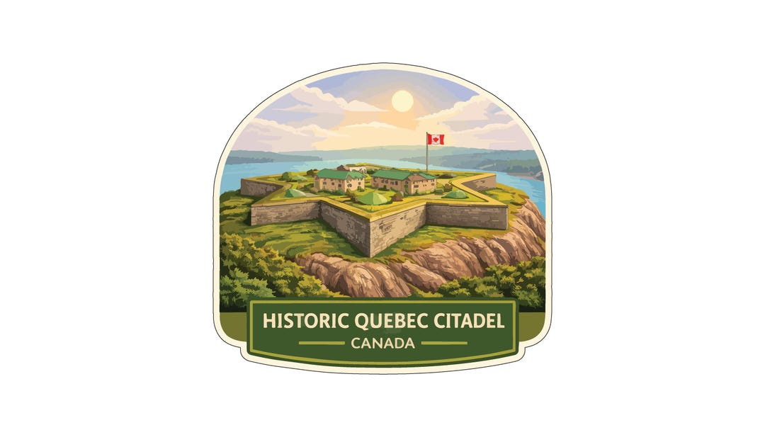 Historic Québec Citadel Canada Sticker Decal Vinyl Die-cut World ...