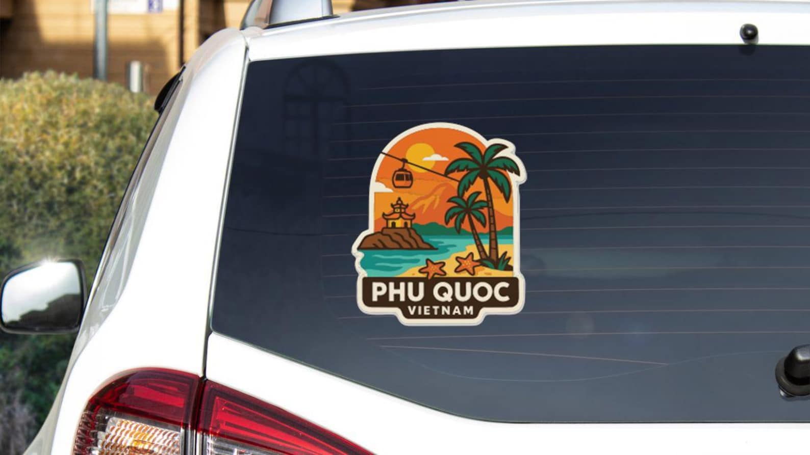 Phu Quoc Vietnam Sticker Decal Vinyl Die-cut City Skyline Landmark ...