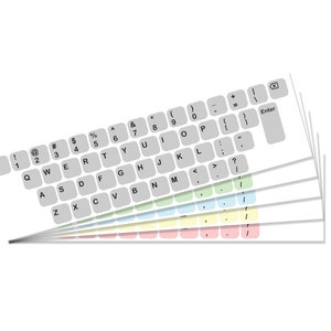 Standaard Engels toetsenbord sticker QWERTY Dvorak Colemak Vinyl Decal Sticker