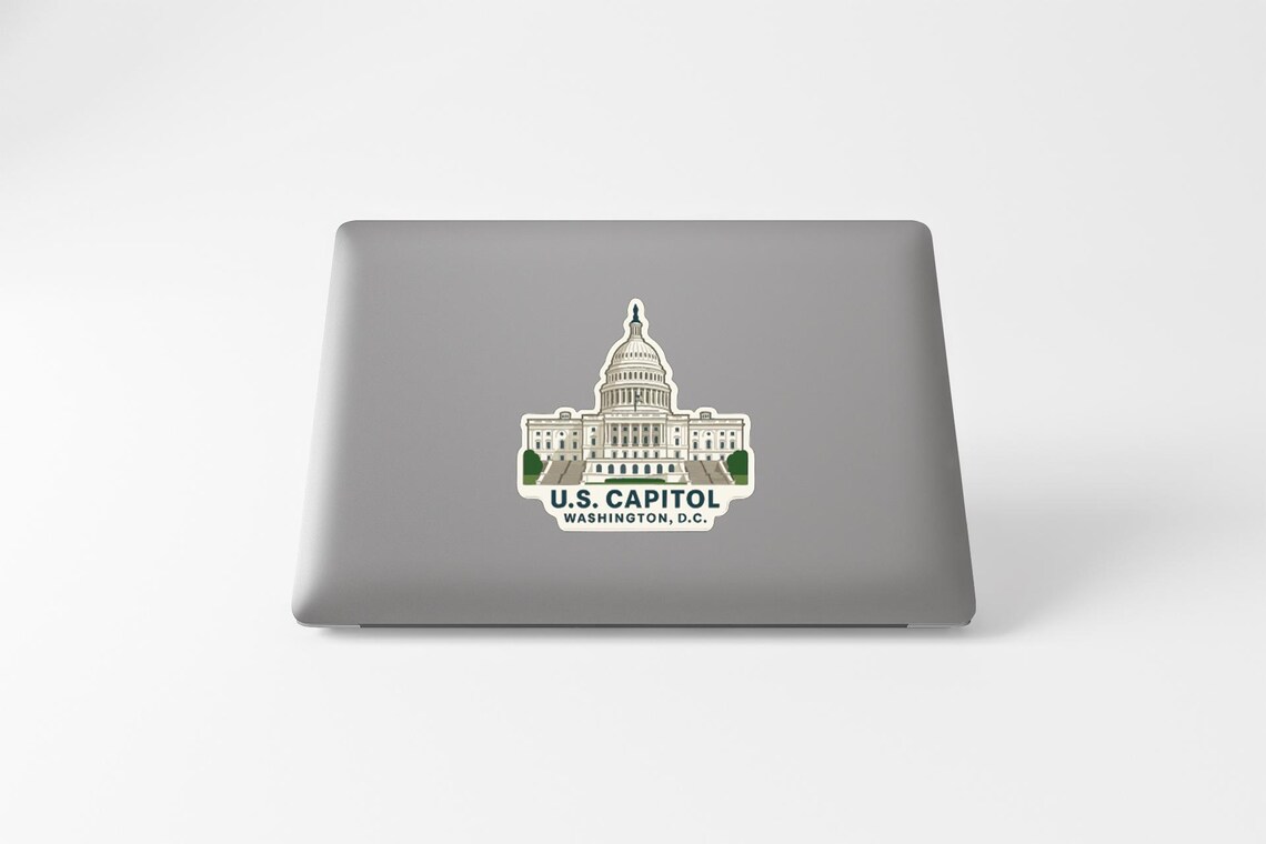 U.S. Capitol Washington DC Sticker Decal Vinyl Die-cut Symbolic ...