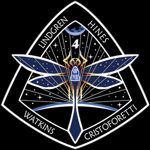NASA SpaceX Crew-4 missie patch sticker sticker NASA commerciële bemanningsvlucht