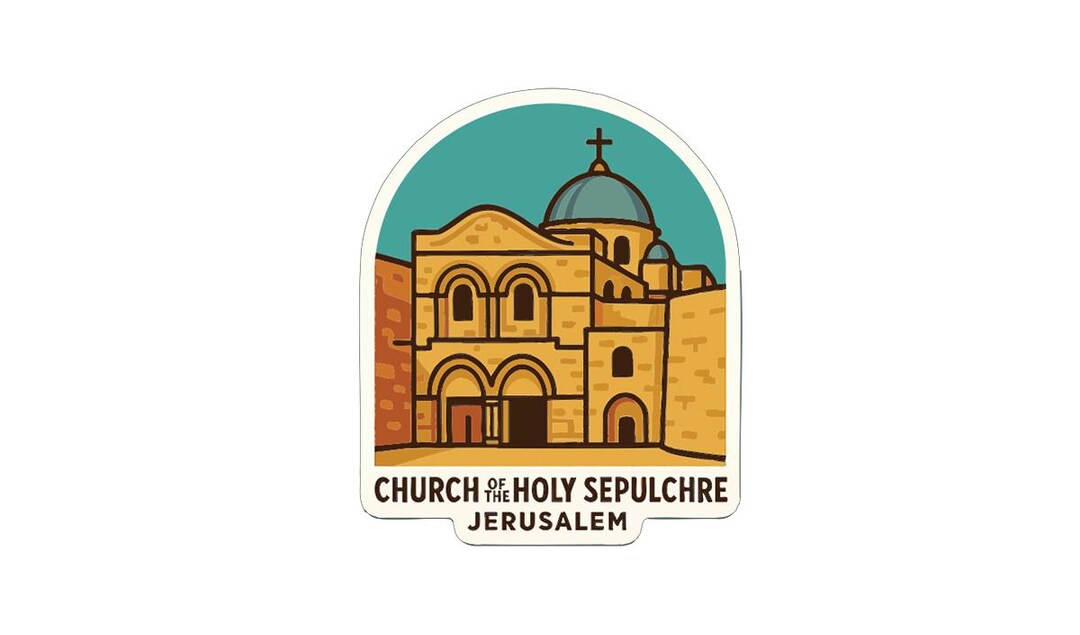 Church of the Holy Sepulchre Jerusalem Sticker Decal Vinyl Die-cut ...