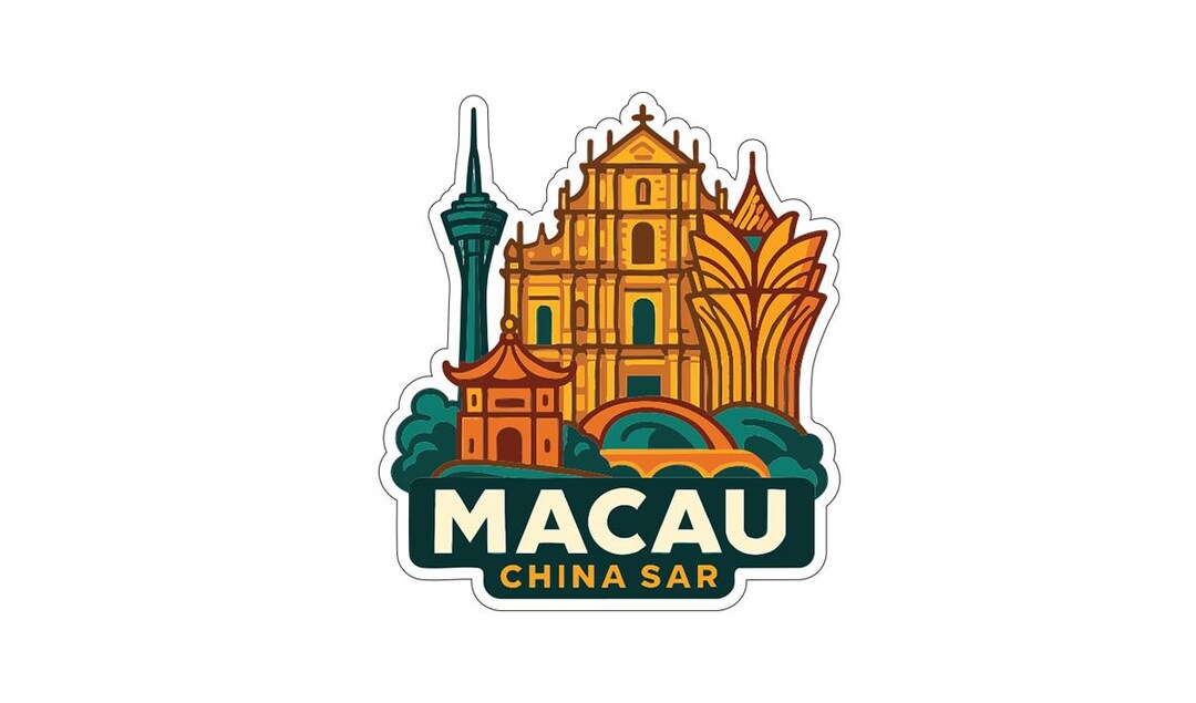 Macau China Sticker Decal Vinyl Die-cut City Skyline Landmark Design - Etsy