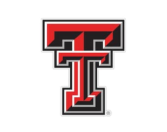 Texas Tech Red Raiders TTU Car Decal Vinyl Decal University Monogram Sticker Sticker for Car Decal for Car