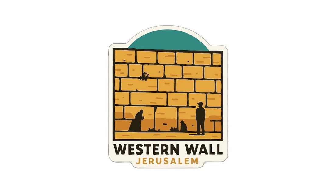 Western Wall Jerusalem Sticker Decal Vinyl Die-cut Symbolic Landmark ...