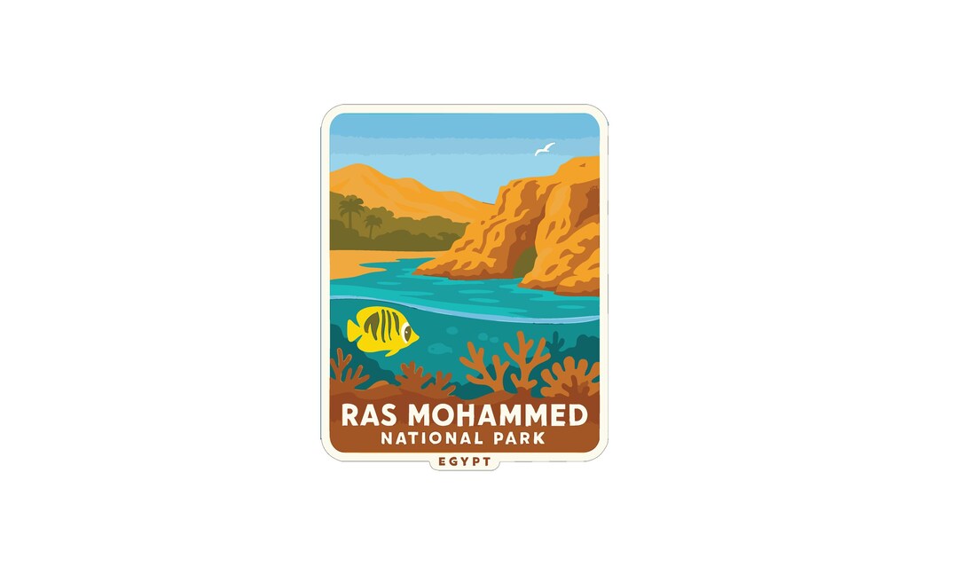 Ras Mohammed Egypt National Park Sticker Decal Vinyl Die-cut World ...