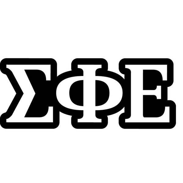 Sigma Phi Epsilon ΣΦΕ Fraternity Sticker Decal / Greek Life Spirits / Rush / Sorority / Frat Life / University