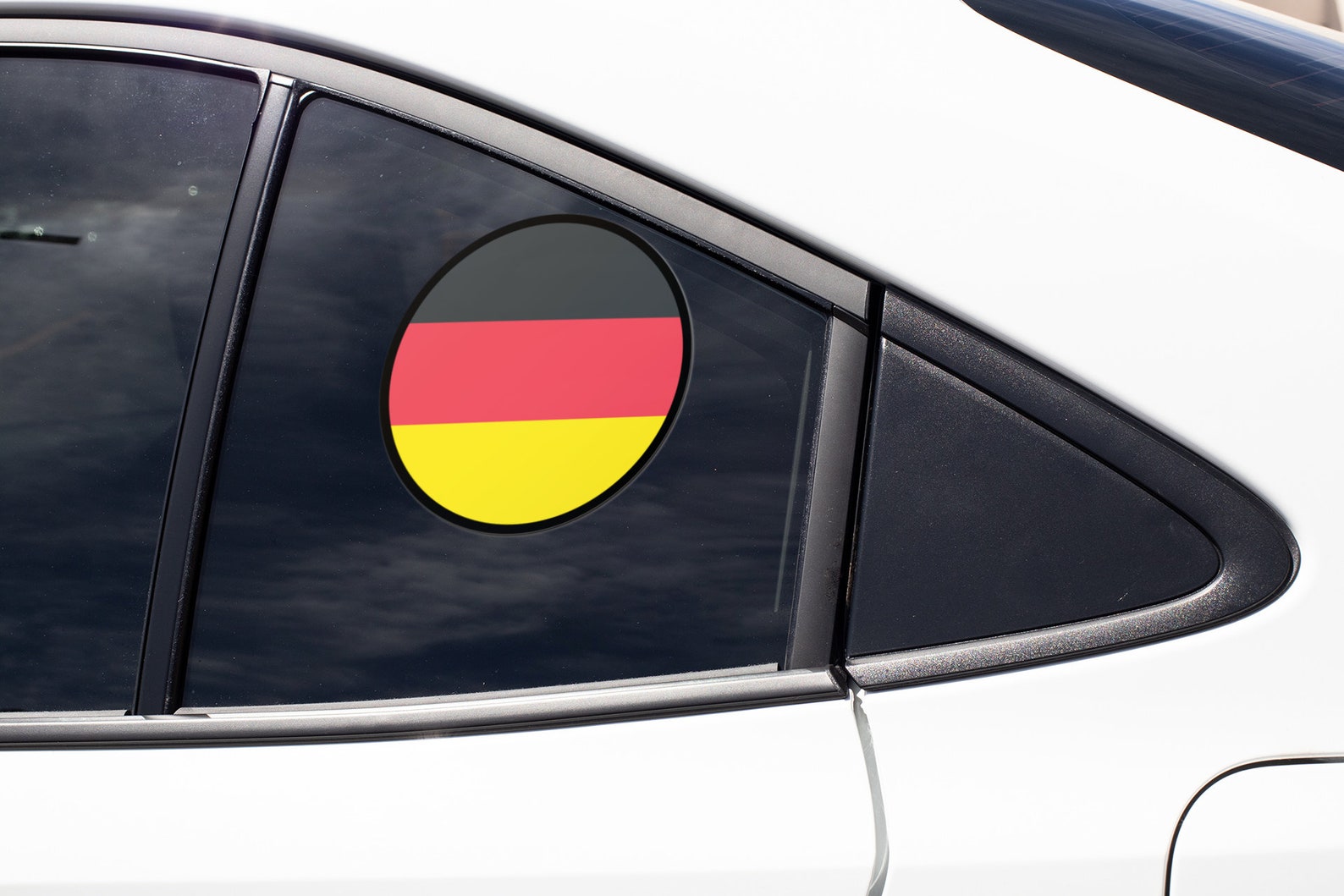 Germany Decal Sticker Germany Flag Circle Sticker Decal - Etsy