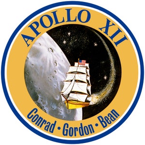 NASA Apollo 12 missie patch sticker sticker NASA Apollo programma
