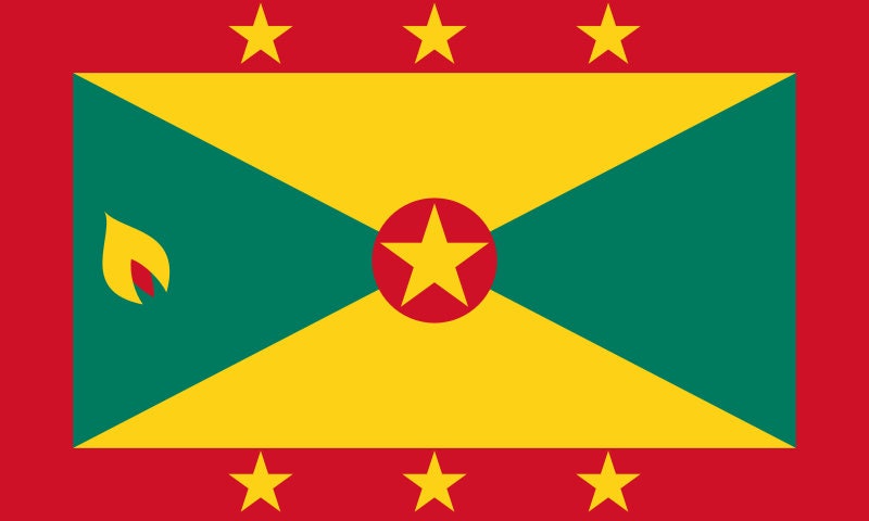 Grenada Flag Iron On Heat Transfer Vinyl HTV Gwenad Grenadian Creole French Ever Conscious of God We Aspire, Build and Advance as One People