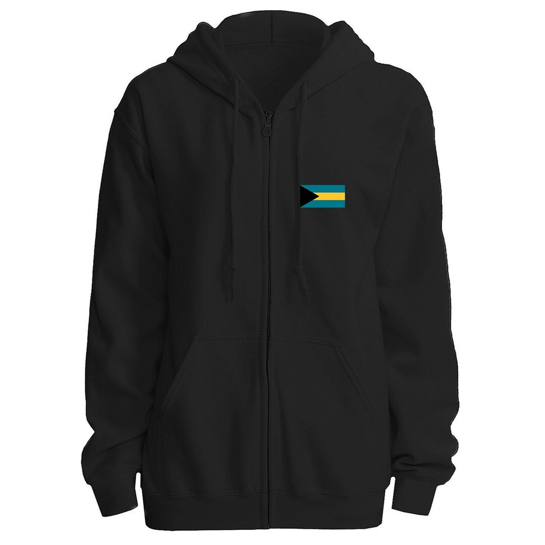 The Bahamas Flag Unisex Fullzip Hoodie / Nassau / Commonwealth of the